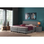 boxspring Olanda lichtgrijs De-Slaapfabriek