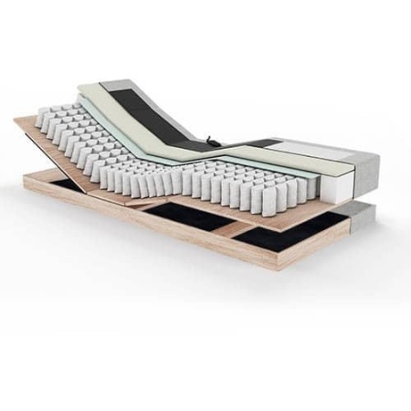1-pers elektrisch verstelbare boxspring Infinity X4 van Van Landschoot