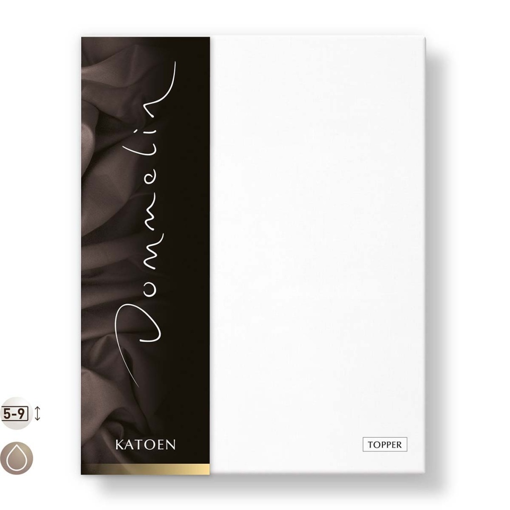 katoenen hoeslaken topper extra groot - wit De-Slaapfabriek