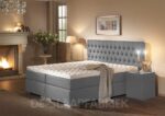 boxspring Barone lichtgrijs De-Slaapfabriek