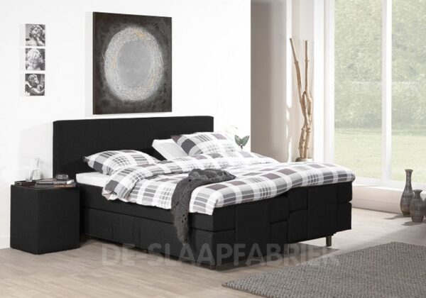 Boxspring Washington Electro antraciet De-Slaapfabriek