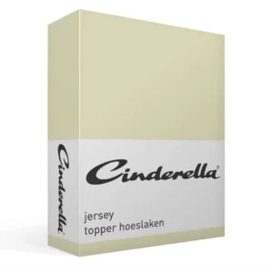 Cinderella jersey hoeslaken topper - ivory de-slaapfabriek 3