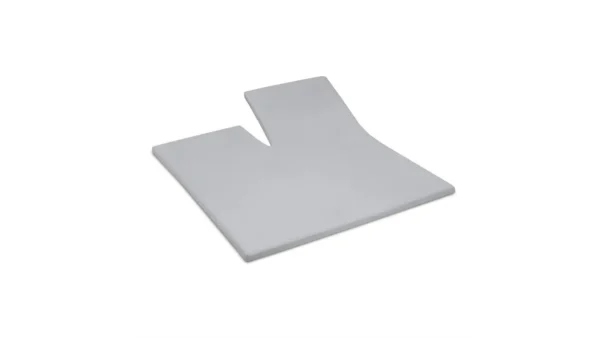 Cinderella jersey split hoeslaken topper - licht grijs 2 de-slaapfabriek