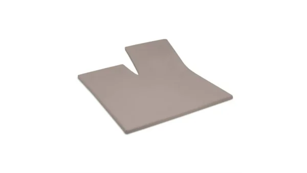 Cinderella jersey split hoeslaken topper - taupe 2 de-slaapfabriek
