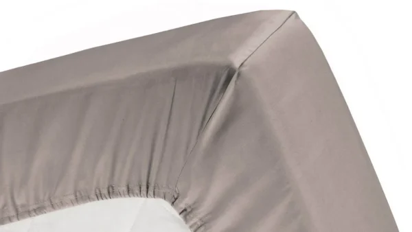 Cinderella jersey split hoeslaken topper - taupe 3 de-slaapfabriek