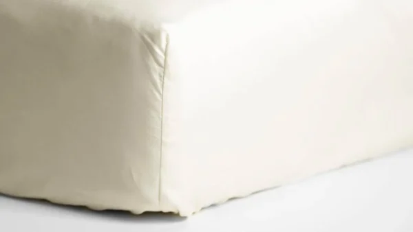 Cinderella katoen satijn hoeslaken topper - ivory de-slaapfabriek 2