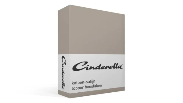 Cinderella-katoen-satijn-hoeslaken-topper-taupe-de-slaapfabriek-1 Cinderella katoen satijn hoeslaken topper - taupe de-slaapfabriek 1