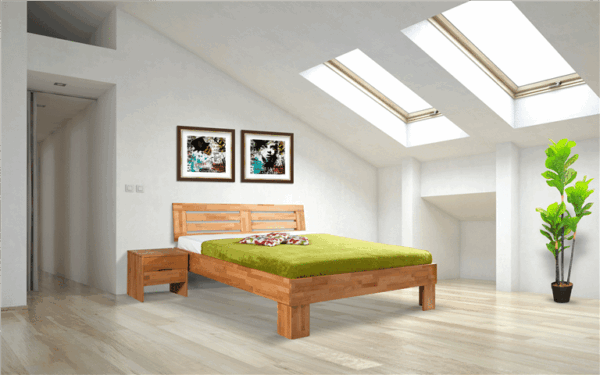 Houten bed beuken De-Slaapfabriek