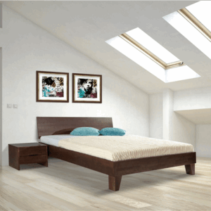 Houten bed wenge De-Slaapfabriek