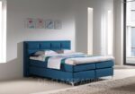 boxspring Milano blauw De-Slaapfabriek