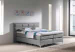 boxspring Milano lichtgrijs De-Slaapfabriek