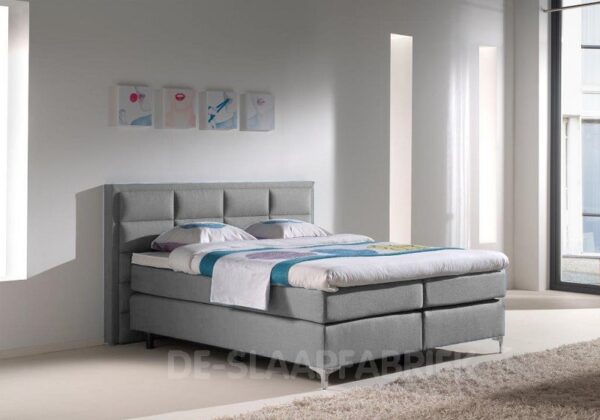 boxspring Milano lichtgrijs De-Slaapfabriek