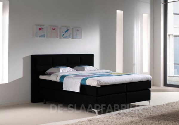 boxspring Milano zwart De-Slaapfabriek