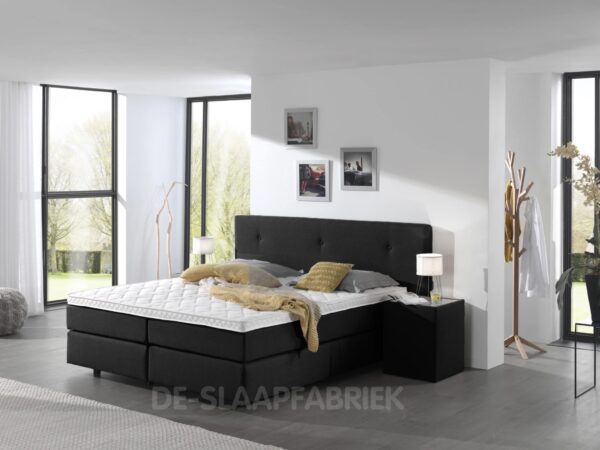 boxspring Portland antraciet De-Slaapfabriek