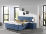 boxspring Portland blauw De-Slaapfabriek
