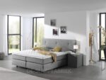 boxspring Portland lichtgrijs De-Slaapfabriek