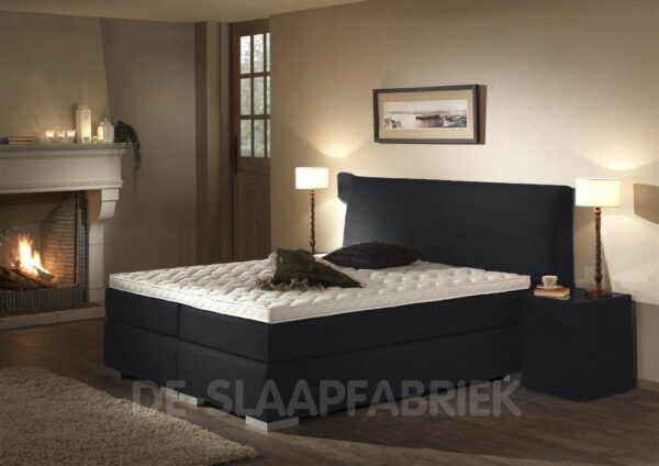 Napoli-meubelstof-antraciet boxspring Napoli antraciet De-Slaapfabriek