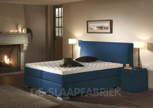 boxspring Napoli blauw De-Slaapfabriek