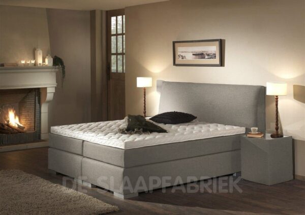 boxspring Napoli lichtgrijs De-Slaapfabriek