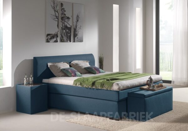 boxspring Orion blauw De-Slaapfabriek