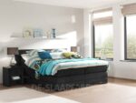 boxspring Provincia Electro antraciet De-Slaapfabriek