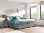 boxspring Provincia Electro lichtgrijs sgaap