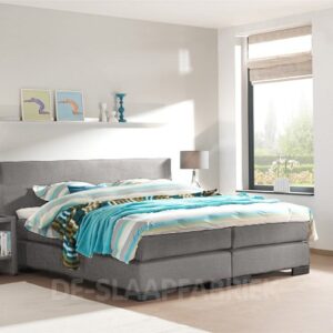 boxspring Provincia lichtgrijs De-Slaapfabriek