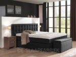 boxspring Capitonata antraciet De-Slaapfabriek