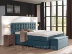 boxspring Capitonata blauw De-Slaapfabriek