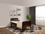 Senioren bed comfort compleet donkerbruin De-Slaapfabriek