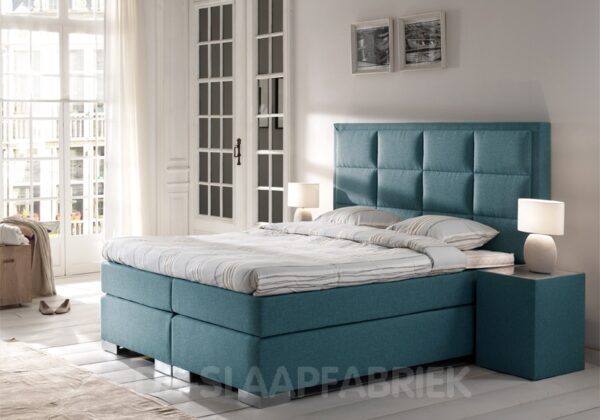 boxspring Fiero blauw De-Slaapfabriek