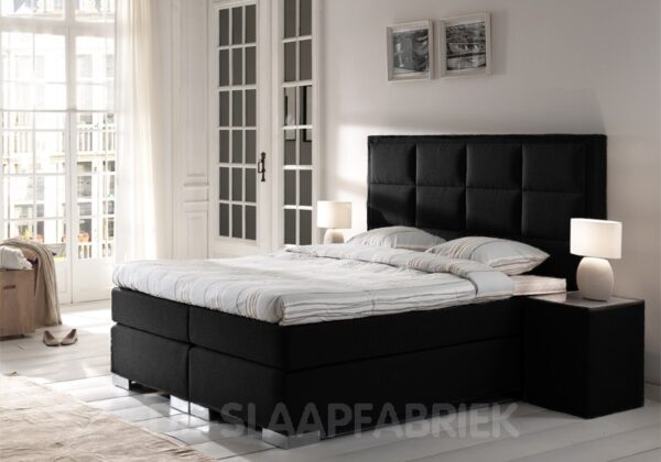 boxspring Fiero zwart De-Slaapfabriek