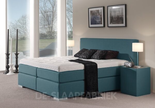 boxspring Washington blauw De-Slaapfabriek