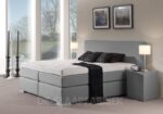 boxspring Washington lichtgrijs De-Slaapfabriek