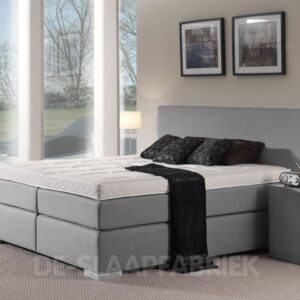 boxspring Washington lichtgrijs De-Slaapfabriek
