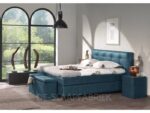 boxspring Namur blauw De-Slaapfabriek