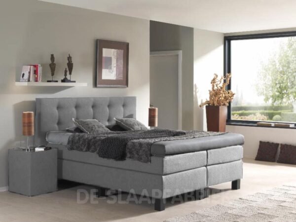 boxspring Toscane lichtgrijs De-Slaapfabriek