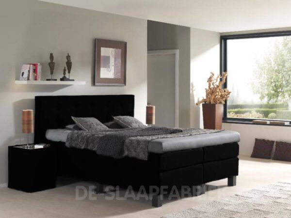 boxspring Toscane zwart De-Slaapfabriek