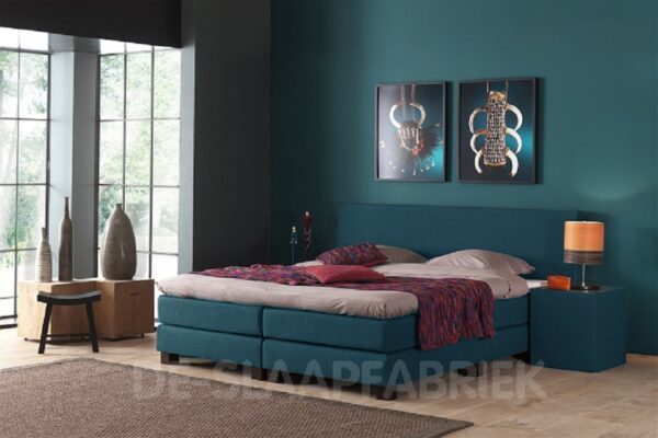 boxspring Olanda blauw De-Slaapfabriek